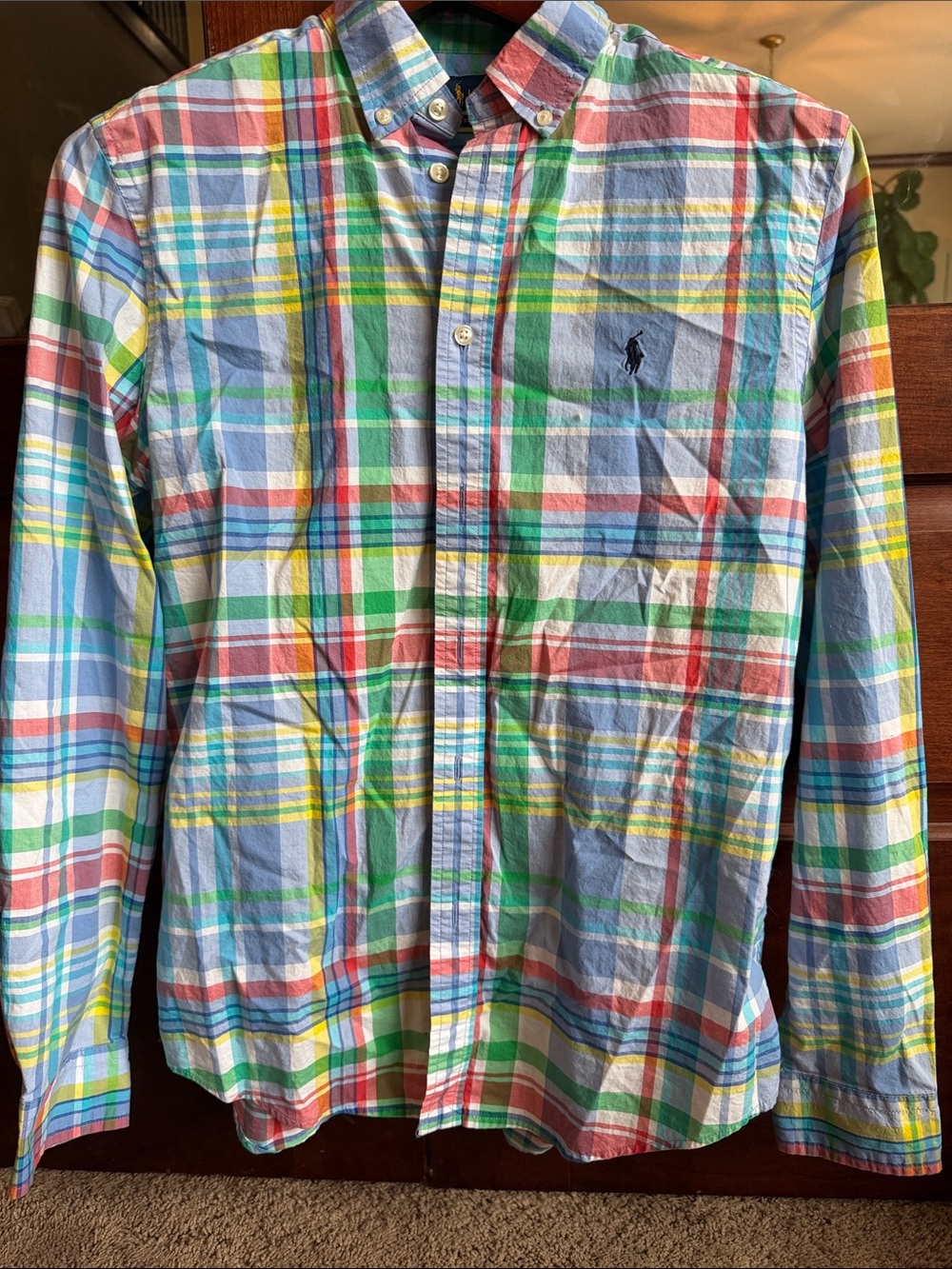Polo by Ralph Lauren Multicolor Plaid Button-Down Shirt - Blue/Green/Red/Yellow